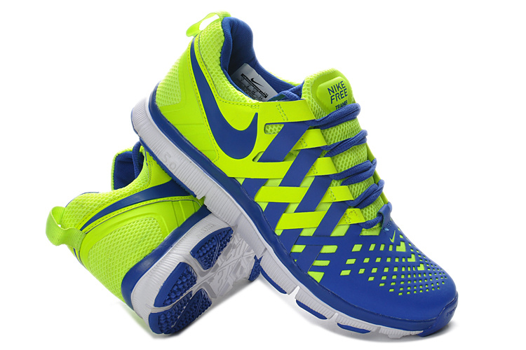 Classic Nike Free 5.0 Yellow Blue Running Shoes
