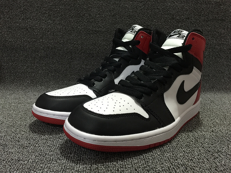 Air Jordan 1 OG Black Toe Black White Red Shoes