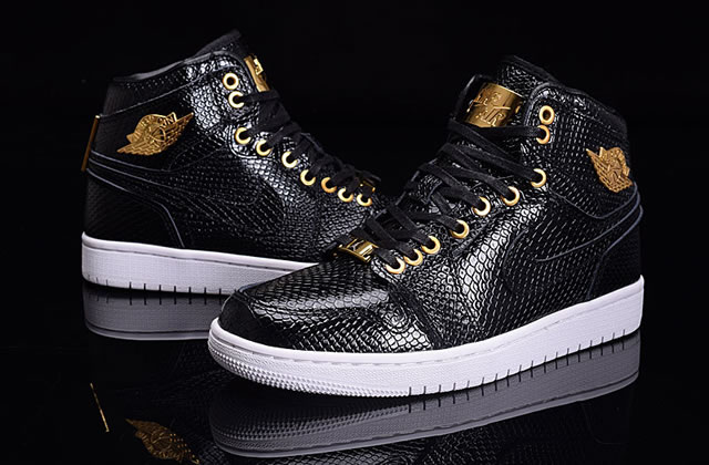 Air Jordan 1 Pinnacle Black Golden