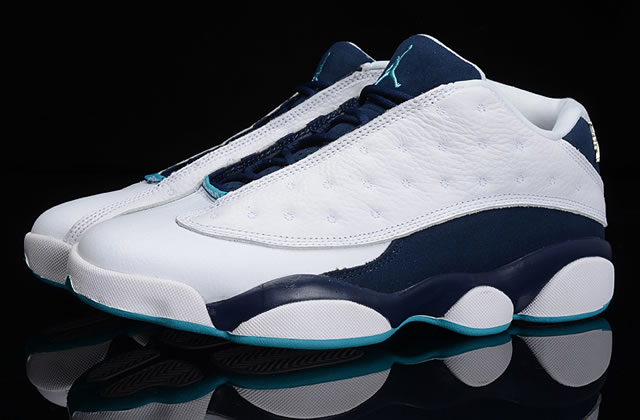 Air Jordan 13 Low Hornets White Purple - Click Image to Close