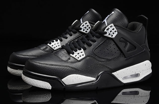 Air Jordan 4 Retro AJ4 New Oreo Tech Grey