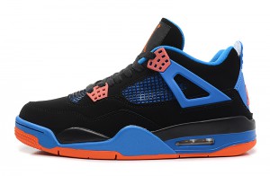 Air Jordan 4 Retro Cavs Black Orange Blaze Old Royal