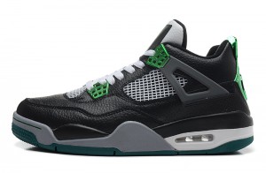 Air Jordan 4 Retro Oregon Ducks Black Metallic Oregon Gren Grey White