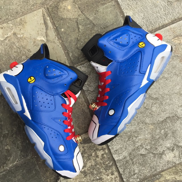 Air Jordan 6 High Retro Doraemon Blue