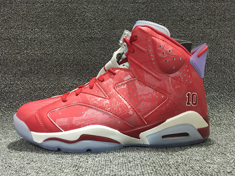 Air Jordan 6 Slam Dunk Red Shoes