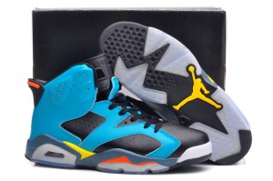 Air Jordan 6 VI Retro Black Blue Yellow