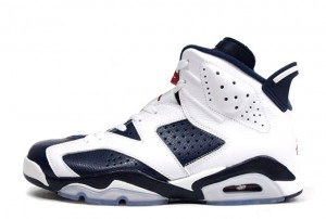 Air Jordan 6 VI Retro Olympic White Midnight Navy Varsity Red