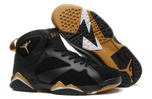 Air Jordan 7 Black Metallic Gold Sail