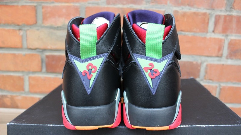 Air Jordan 7 Marvin The Martian Black Red Green Shoes