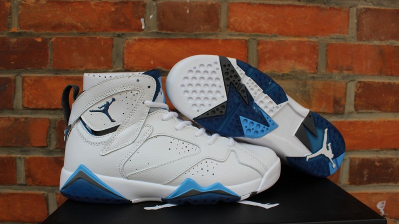 Air Jordan 7 Retro French Blue White Shoes