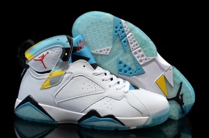 Air Jordan 7 Retro N7 White Dark Turquoise Black Ice Cube Blue