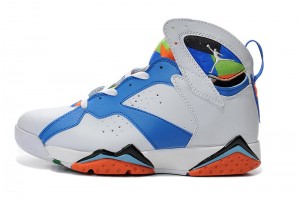 Air Jordan 7 White Blue Black Orange