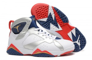 Air Jordan 7 White Metallic Gold Midnight Navy True Red