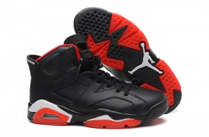 Newest Air Jordan 6 VI Black Red White