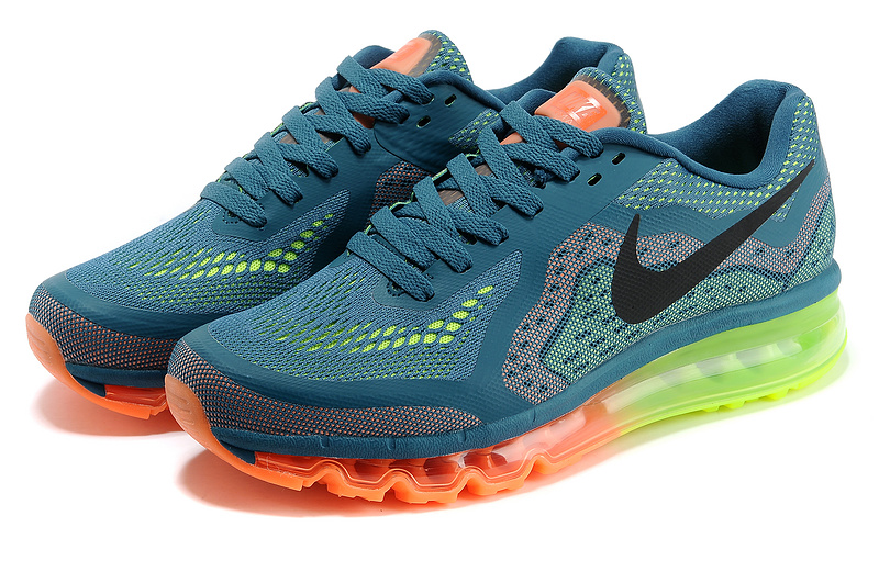 Nike Air Max 2014 Cushion Blue Orange Green Black Shoes