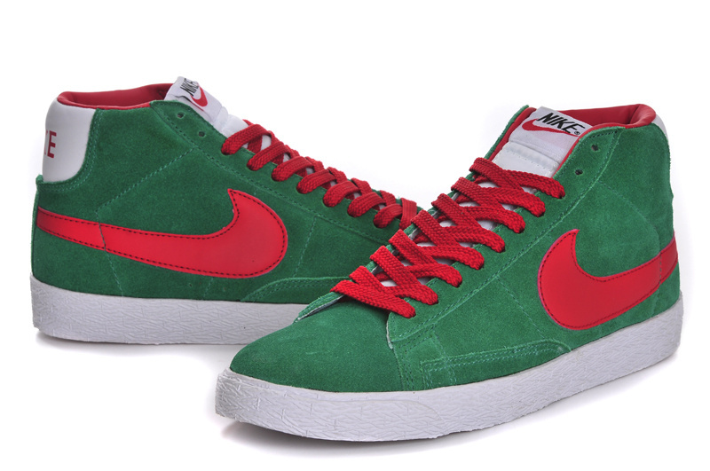 Nike Blazer High Green Red Men'ss Shoes